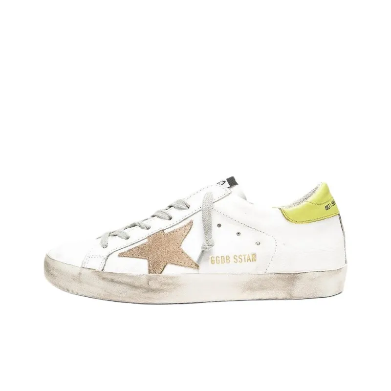 Golden Goose Super Star Low Top Skateboard Shoes Women's White-0