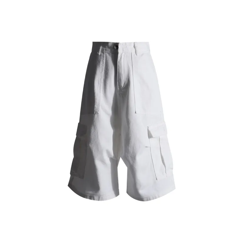 ZXZA Denim Shorts Women's White-0