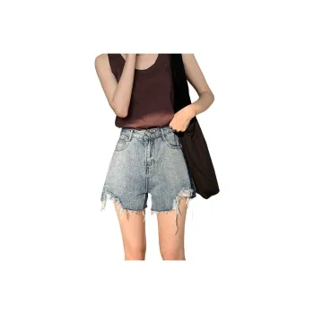 Rose Denim Shorts Women's