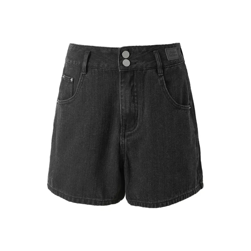 3COLOUR Denim Shorts Women's Raven-0