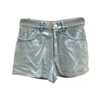 CHANEL Denim Shorts Women's Light Blue