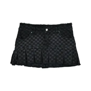 Misbhv Monogram Pleated Skirt
