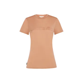 Icebreaker T-Shirt Women's Campfire Account Song-Sandy Umber