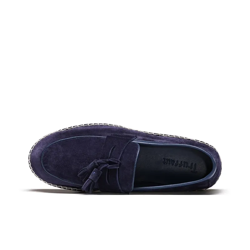 TRUFFAUT Light And Soft Jute Sole Fringe Espadrilles Casual Shoes Men's-31