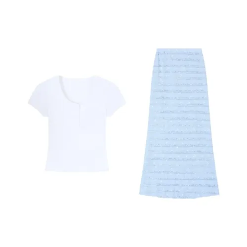 MTHE Two Piece Skirt Sets Women's