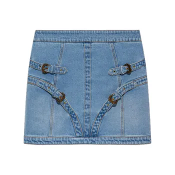 VERSACE JEANS COUTURE Buckle Detail Mini Skirt