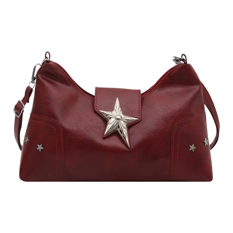 TOUTSEUL YOLO PU Shoulder Bag Women's Ecru/Black/Pink/Red/Light Brown-19