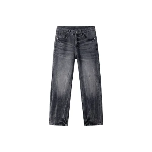 98SQUID Jeans Unisex White Black