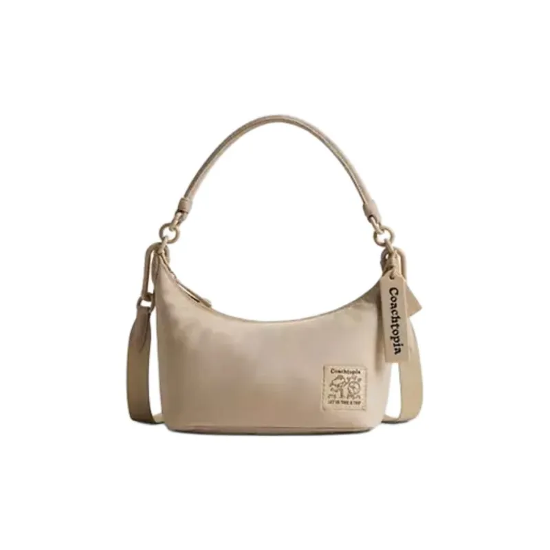Coachtopia Loop Recycled PET Plastic Shoulder Bag, Crossbody Bag, Handbag Tubas Unisex Ecru-0