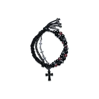 Cuud Natural Obsidian Bracelets Men's