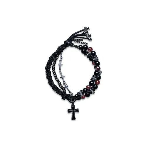 Cuud Natural Obsidian Bracelets Men's