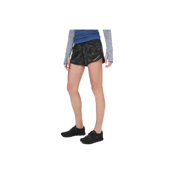 Lululemon Hotty Hot Sports Shorts Women's Black Gray Print