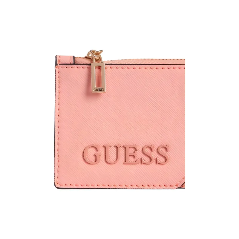 GUESS Artificial Leather Card Holder Card Holder Women's Pink-3