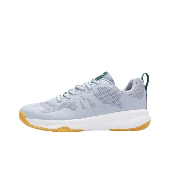 DECATHLON Cushioning, Wear Resistant Low Top Badminton Shoes Men's Gray Blue