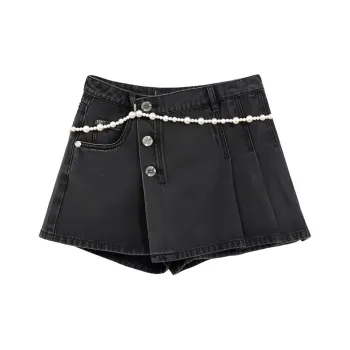 Bebe Denim Shorts Women's Black