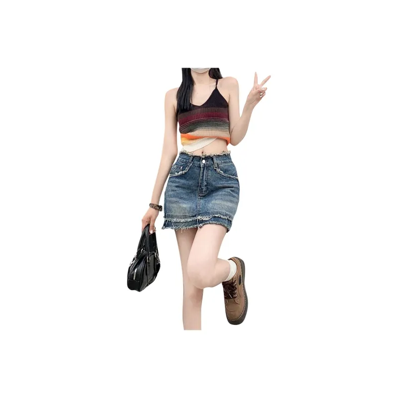 FOREVER 21 Denim Short Skirts Women's-0