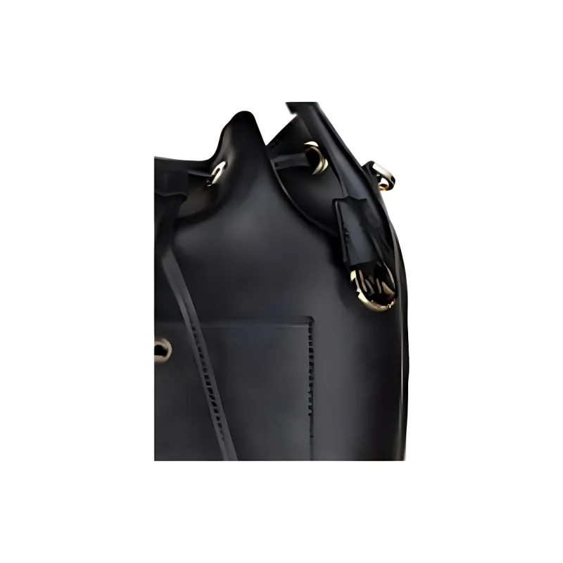 MICHAEL KORS MICHAEL KORS Luggage Collection Leather Bucket Bag, Crossbody Bag Women's Black-3