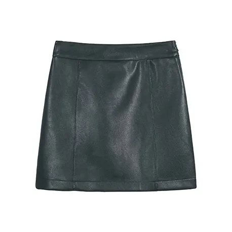 PAIN OR PLEASURE Spring And Summer Leather Short Skirts Women's Jasper-0