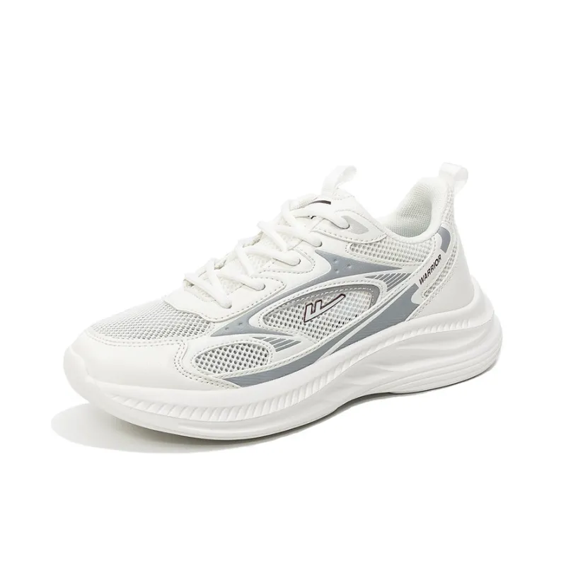 WARRIOR Running Shoes Unisex Low Top White/Light Gray-1