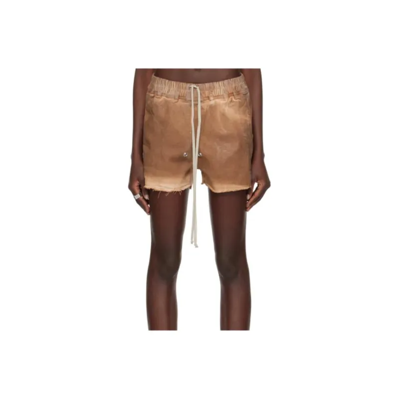 RICK OWENS Gabe Boxers Denim Shorts-0