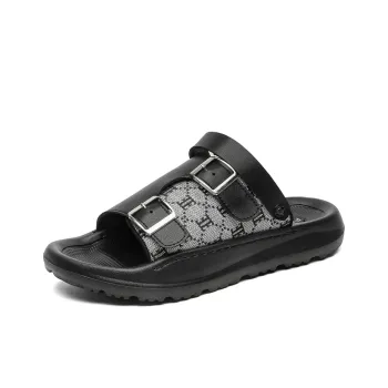 SOBB Beach Sandals Men Black/White
