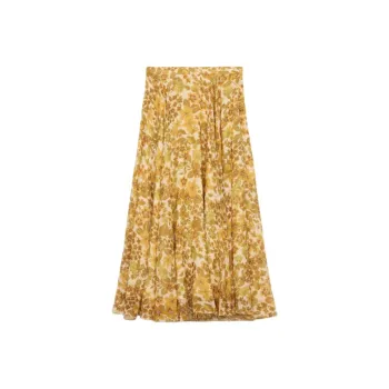 CELINE Casual Long Skirt Women's Cream