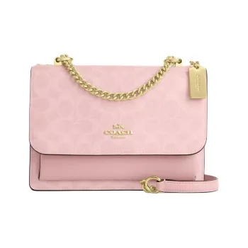 COACH Klare Signature Coated Canvas Crossbody Bag, Shoulder Bag Small Size Women's Pink