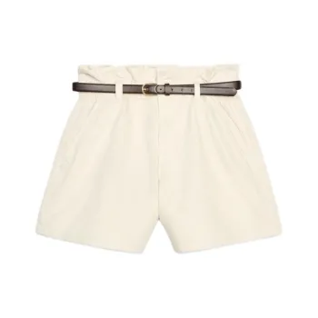 ZARA Denim Shorts Women's Raw White