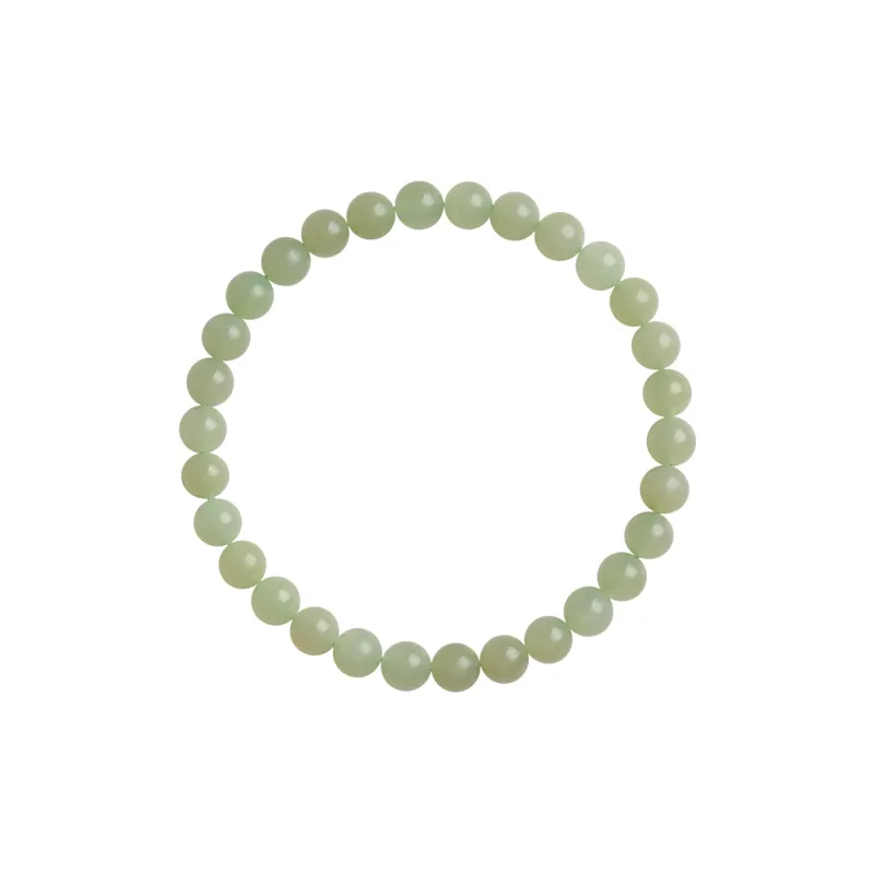 YINXIANGMOU Hetian Jade Bracelets Pale Greenish White Jade Women's-0
