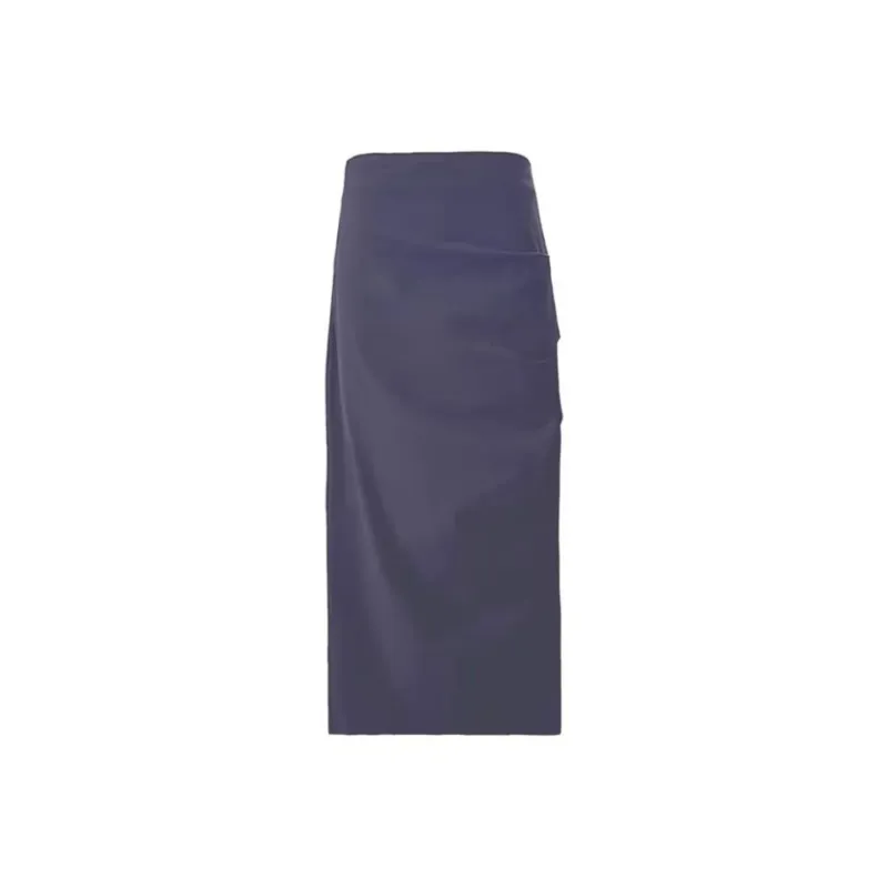 Vine Color Casual Long Skirt Women's-12