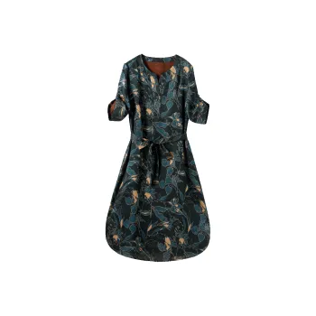 Hang Yi Court Short Sleeved Dress Women's