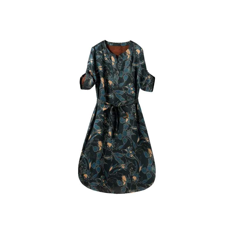 Hang Yi Court Short Sleeved Dress Women's-0