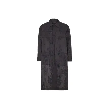 FENDI Trench Coats Men Black