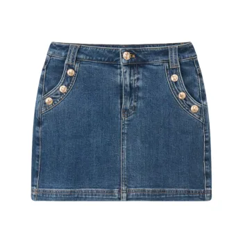 Bebe Denim Short Skirts Women's Blue