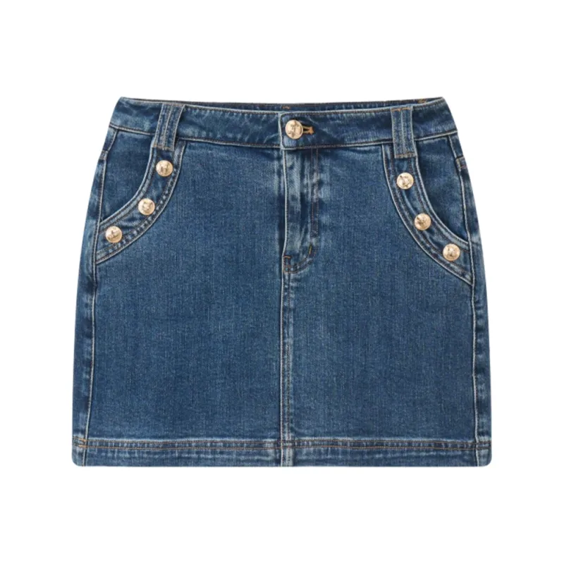 Bebe Denim Short Skirts Women's Blue-0