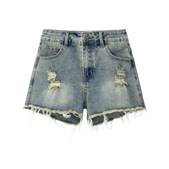 ZXZA Denim Shorts Women's Vintage