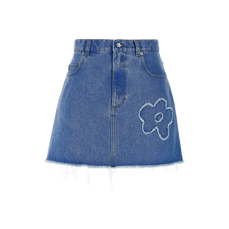 MARNI Floral appliqué Mini Skirt-0