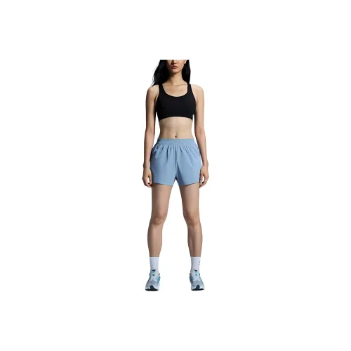 On Sports Shorts Women's Light Gray Blue
