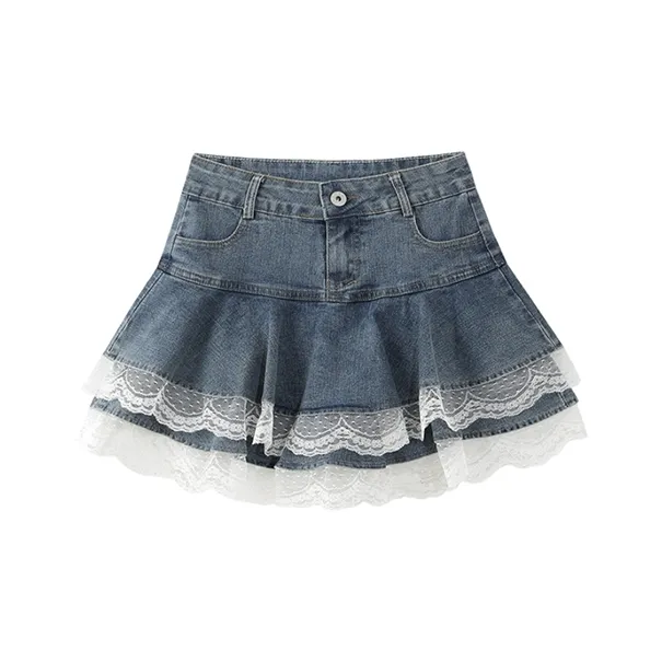 Manekniv Denim Short Skirts Women's-6