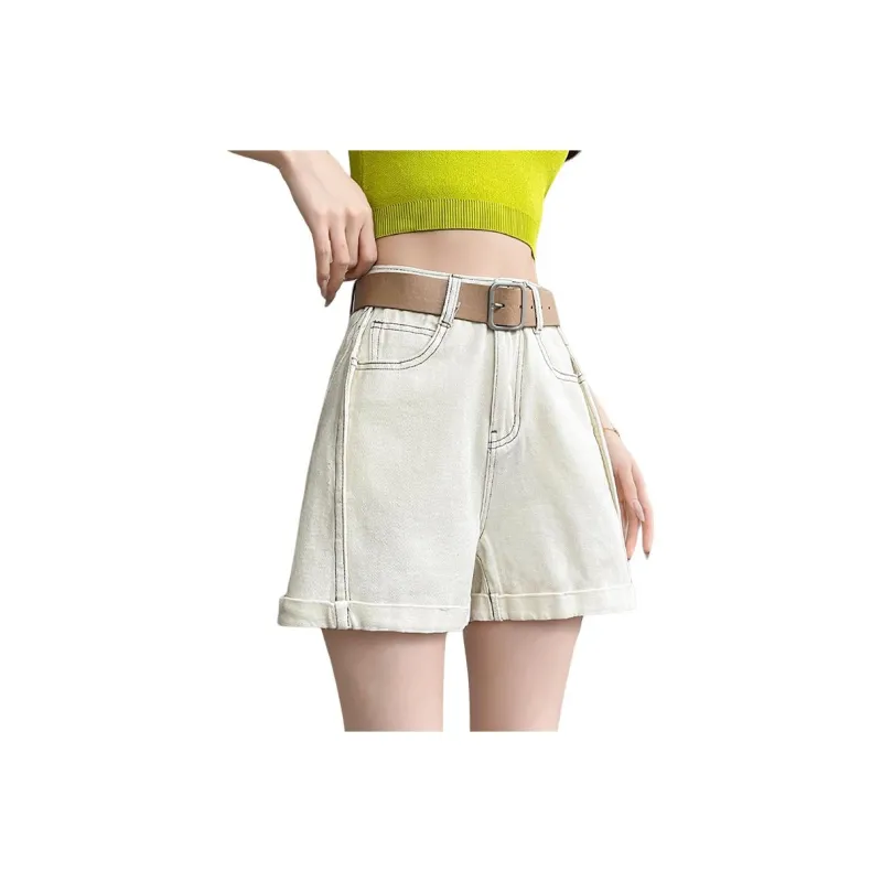 Mu Xiao Xin Denim Shorts Women's-0