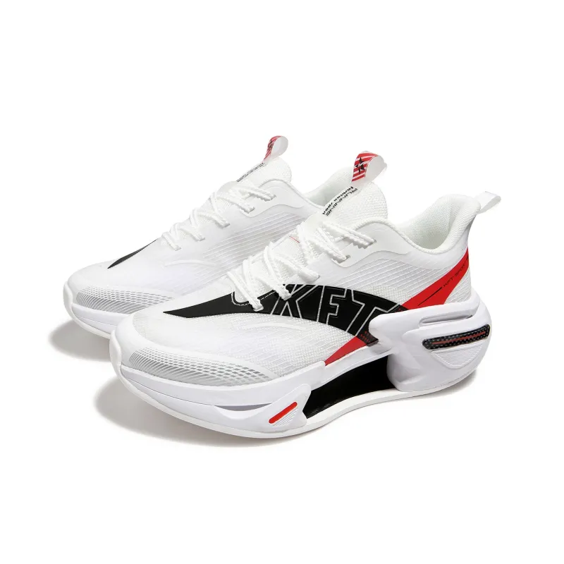 KFT Running Shoes Unisex Low Top Silver White/White Black/White Purple-8