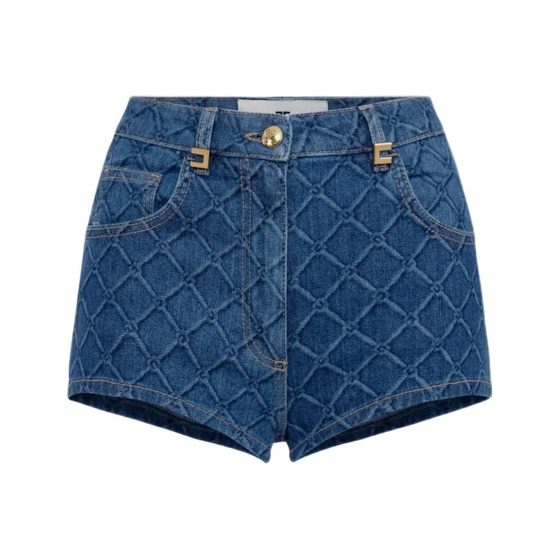 Elisabetta Franchi Logo plaque Shorts-0