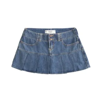 Hollister Denim Short Skirts Women's Medium Blue