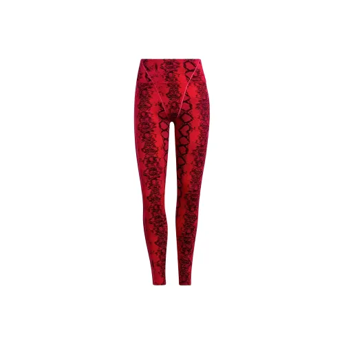 Adidas Ivy Park Allover Print Tights Red/Black