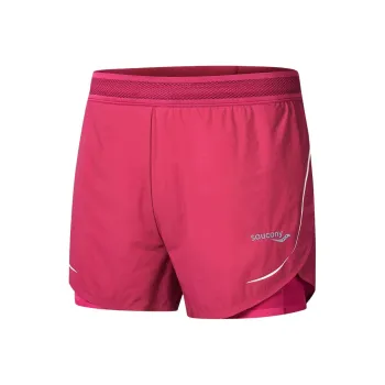 Saucony Sports Shorts Women's Lilac Red