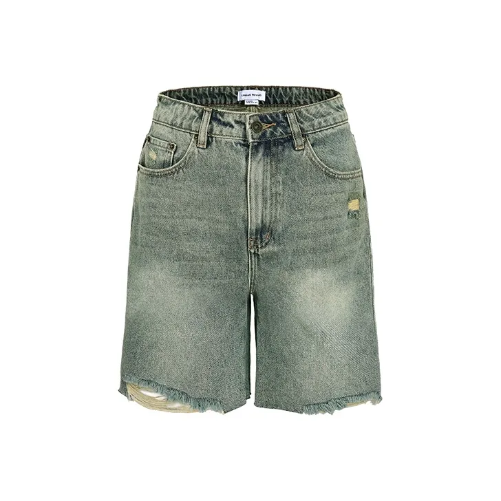 URBAN REVIVO Denim Shorts Women's Light Blue-0