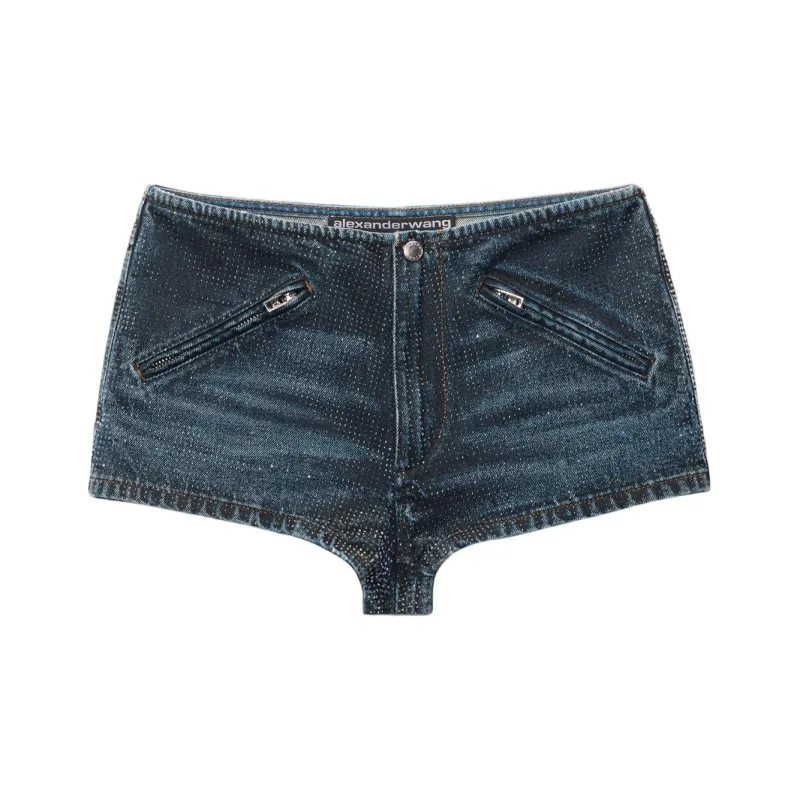 Alexander Wang FW24 Denim Shorts Women's Indigo-0