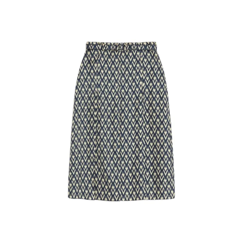 Valentino Casual Long Skirt Women's Night Frost-0
