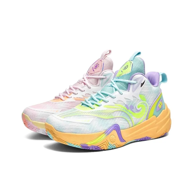 Kuding Cushioning Abrasion Resistant Breathable Low Top Basketball Shoes Unisex-9