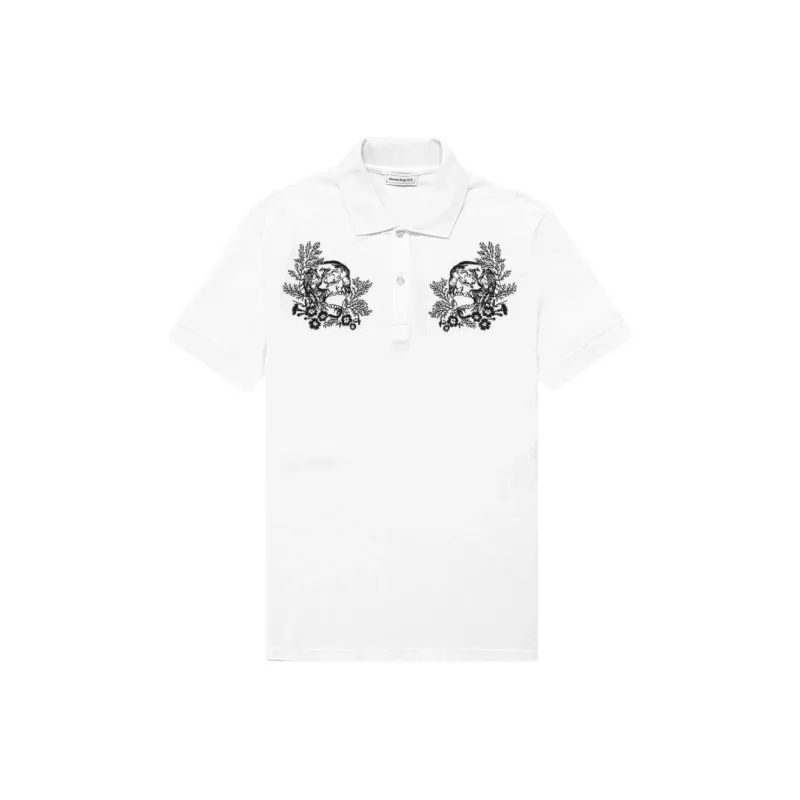 Alexander McQueen Polo Shirts Men White-0